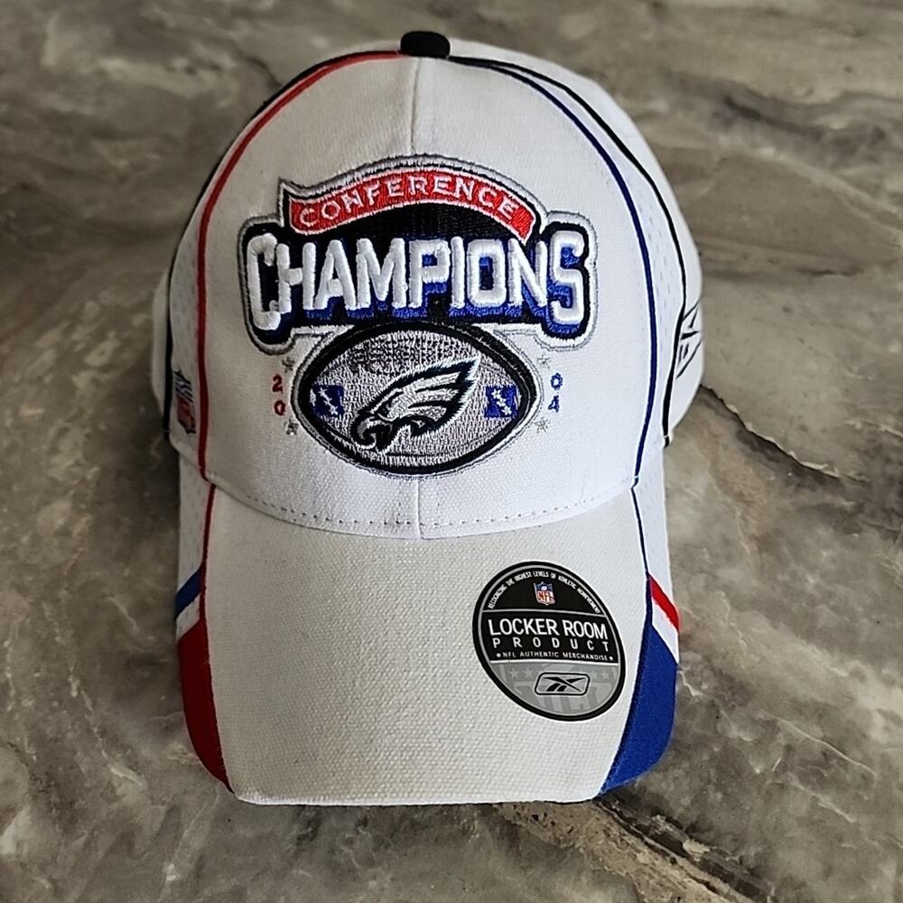 Philadelphia Eagles NFL 2004 Conference Champions Hat Cap OSFA Men Adult NEW